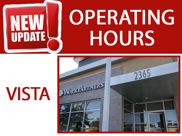 WorkPartners Vista Operating Hours