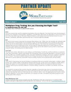 April2016 Choosing Right Drug Test